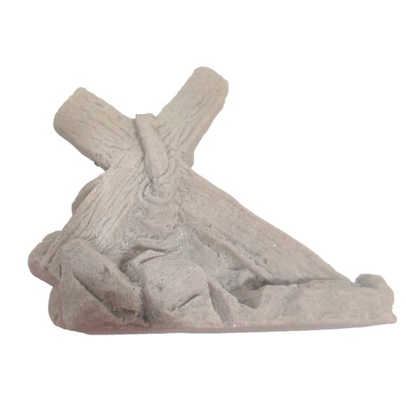 Sand Sculpture Beach Art Jesus Christ Carrying The Cross 7x2.5x5.5" Signed - Picture 10 of 16